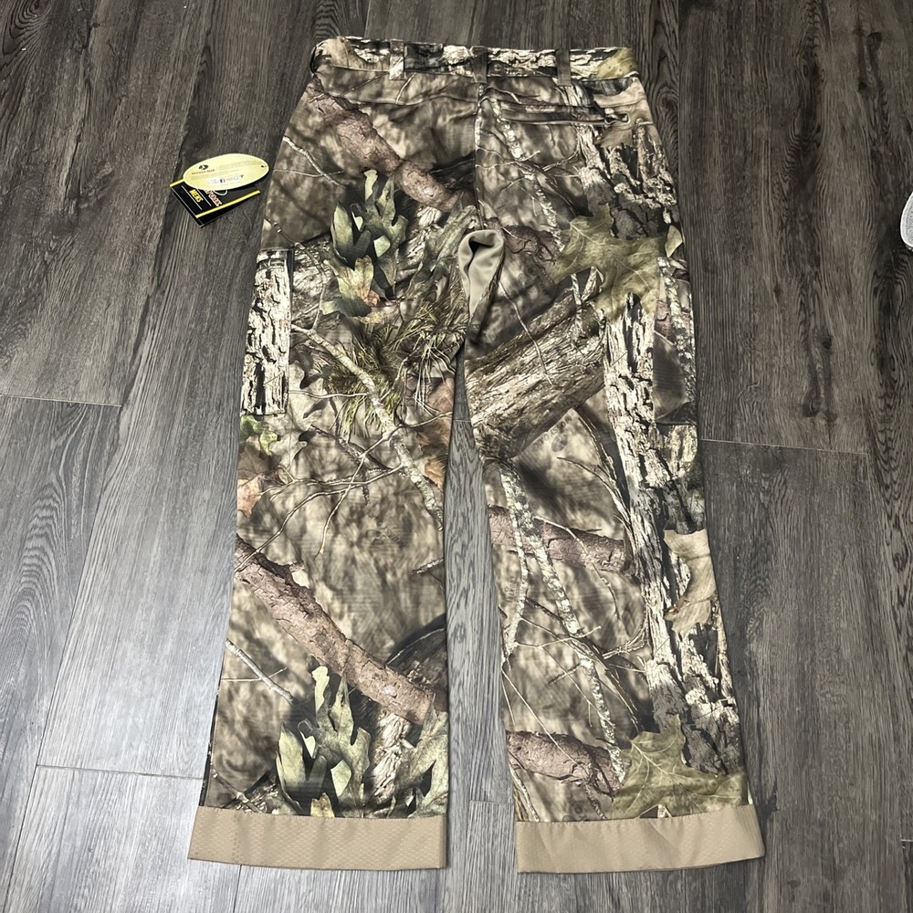 Mossy Oak Camo Hunting Cargo Pants Odor Shield Scent Block Size L NWT 36/38 - Picture 13 of 15